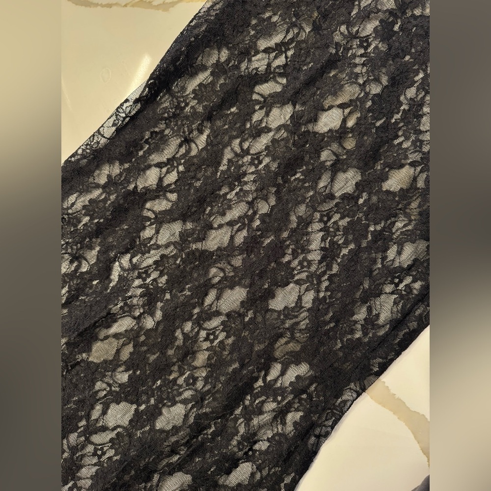 Boohoo Lace Maxi Column Skirt - Sz 2 - Picture 8 of 8